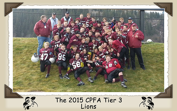 The 2015 CPFA Tier 3 Lions