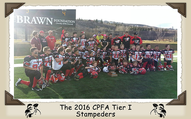 The 2016 CPFA Tier 1 Stampeders