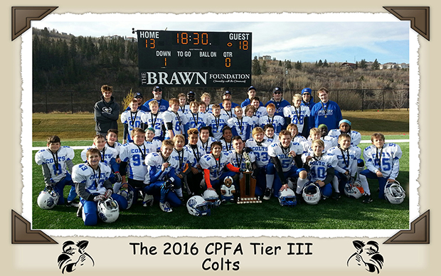 The 2016 CPFA Tier 3 Colts