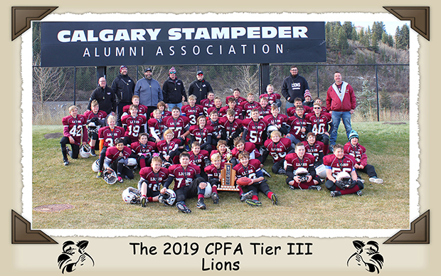 The 2019 CPFA Tier 3 Lions